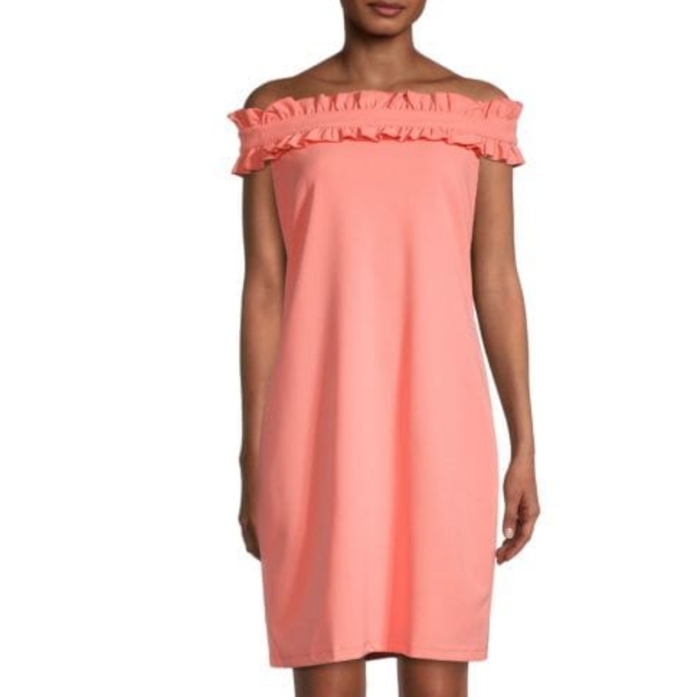 Marina Off-The-Shoulder Pencil Dress